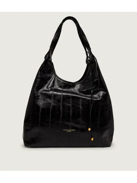 Geantă shopper Gianni Chiarini din piele negru