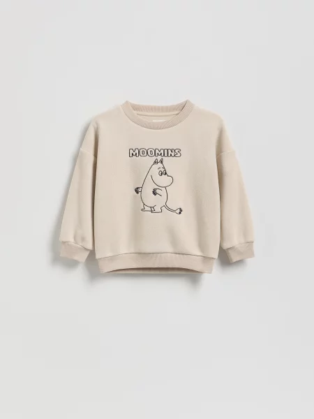 Reserved Mikina Moomins béžová