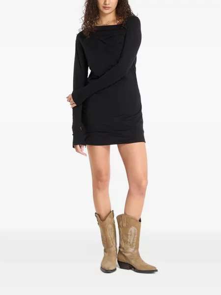 Rochie Allsaints drapată negru