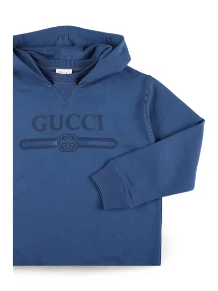 Bluza z kapturem dziecięca Gucci niebieska