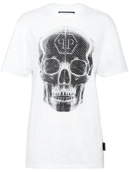 Tricou Philipp Plein alb