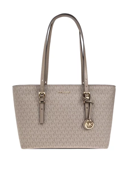 Geanta crossbody Michael Michael Kors din canvas gri