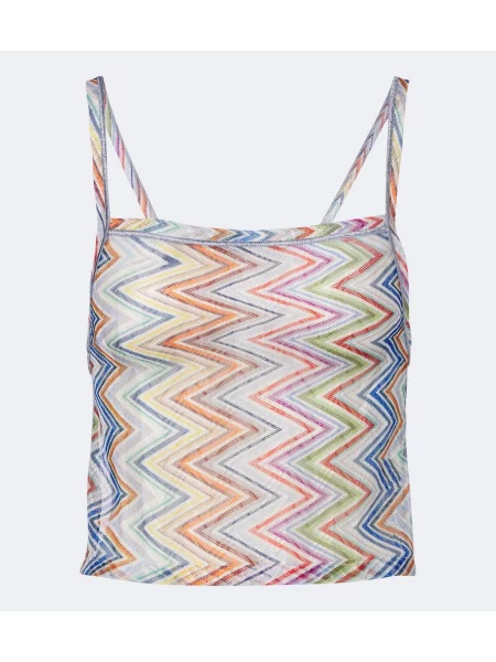 Top Missoni cu spatele deschis