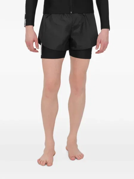 Pantaloni scurți Moschino cu imagine negru