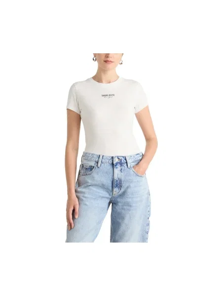 Denim ruha Tommy Jeans fehér