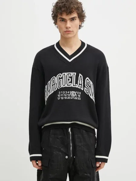 Пуловер с вълна Maison Margiela черно