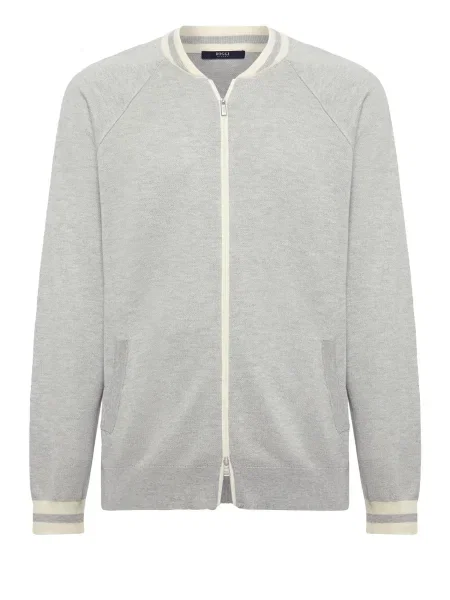 Boggi Milano Pletena jopa pegasto siva bela