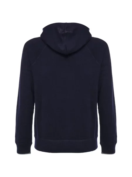 Μάλλινο hoodie Mc2 Saint Barth με κορδόνι μπλε