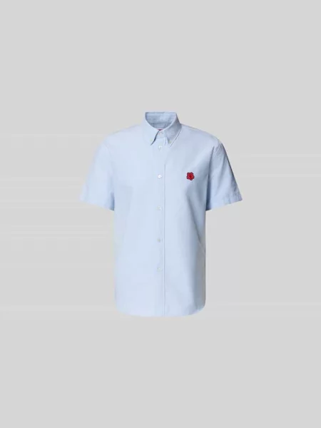 Koszula casualowa o kroju slim fit z wyhaftowanym logo Kenzo