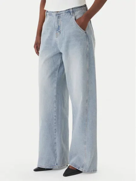 Eleh Τζιν Γαλάζιο Wide Leg