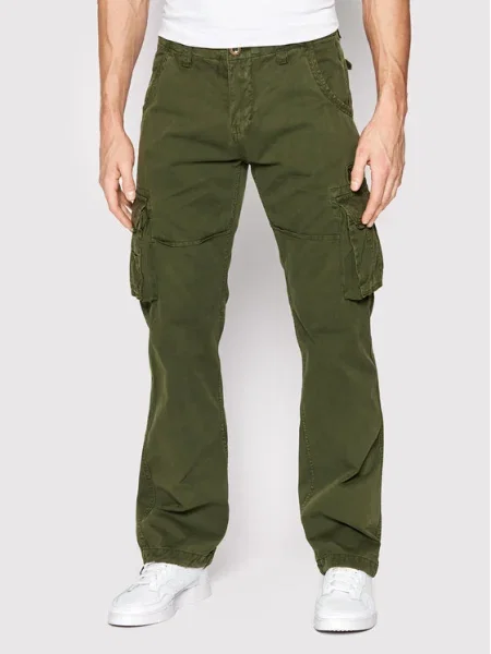 Alpha Industries Pantaloni din Jet Straight Fit verde
