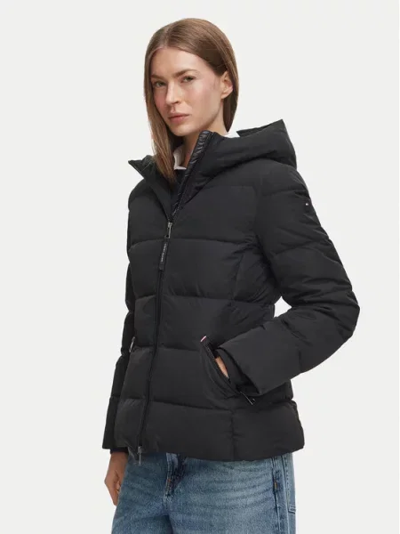Tommy Hilfiger Geacă din puf negru
