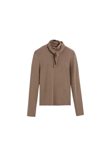 Scalpers Bluză amestecat maro