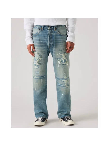 Szerokie jeansy Levi's 501 niebieskie