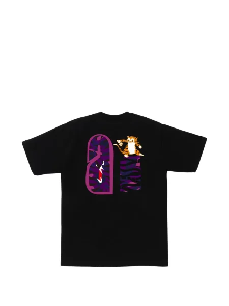 Tricou A Bathing Ape® cu imagine negru