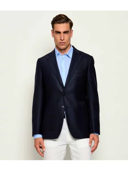 BOSS BLACK De lână sacou negru