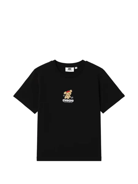 Tricou Chocoolate cu broderie negru