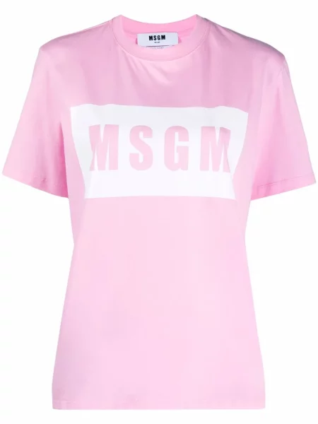 Tricou Msgm cu imagine roz