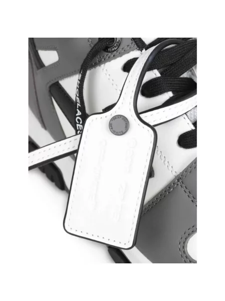 Sneakersy Off-white skórzane biznesowe białe