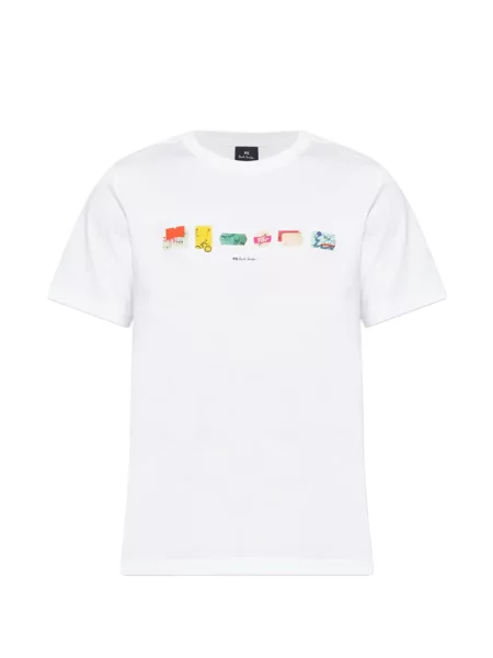 Tricou Ps Paul Smith cu imagine alb