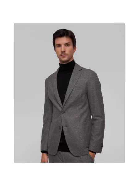 Sacou Din Lână Pentru Bărbați Hugo Boss P-hanry gri