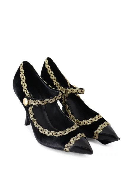 Βελούδινη γοβάκια Dolce & Gabbana μαύρο