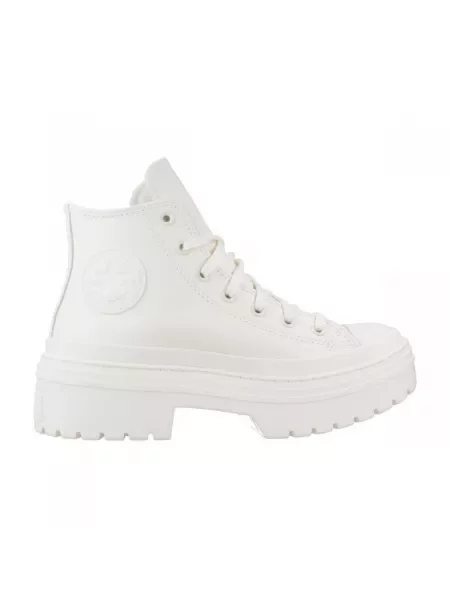 Obuća Converse CHUCK TAYLOR ALL STAR LUGGED HEEL LEATHER PLATFORM bijela