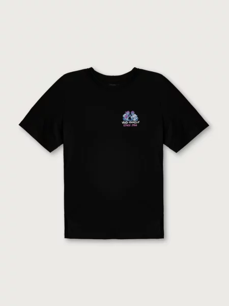 Vans majica za djecu od pamuka Checker Bros SS Tee crna