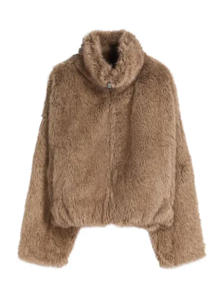 Bershka Geacă de primăvară-toamnă închis bej
