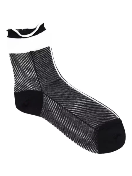 Șosete Antipast cu model herringbone gri