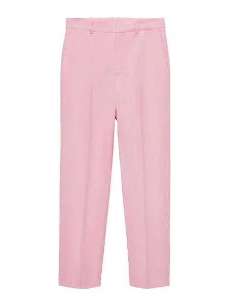 MANGO Pantaloni cu dungă BORELI' roz