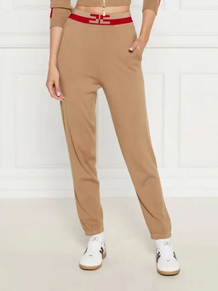 Elisabetta Franchi Pantaloni de trening maro