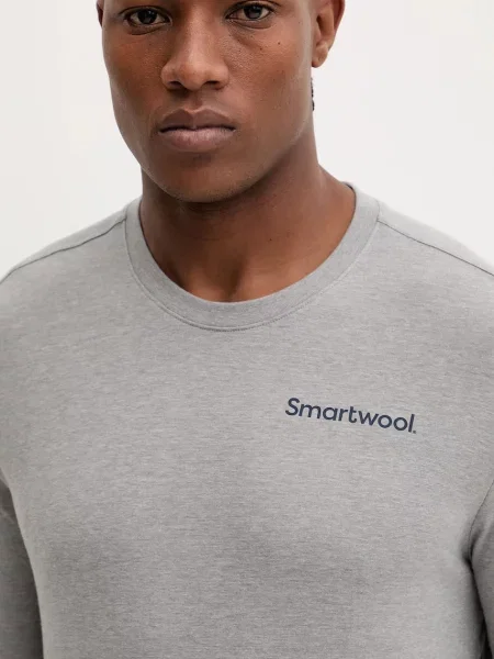 Лонгслив Smartwool с принтом серый
