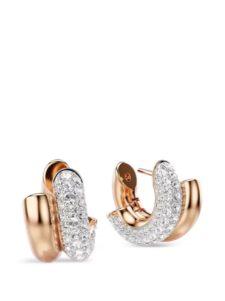 Cercei Swarovski roz