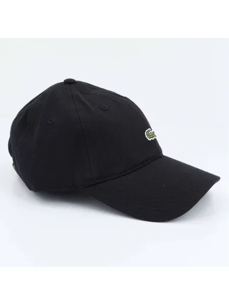 Lacoste czapka z daszkiem z aplikacją czarny