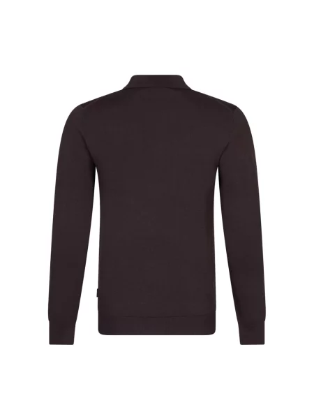 Sweter Cavallaro z długim rękawem brązowy