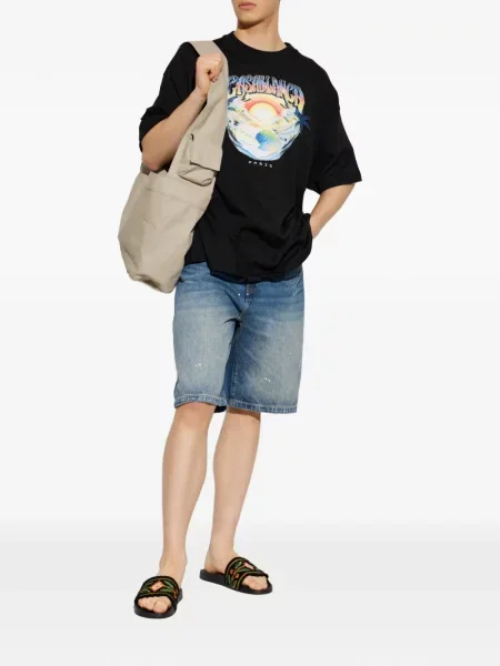 Tricou Casablanca cu imagine negru
