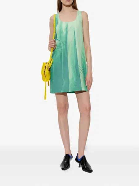 Rochie Loewe fără mâneci verde