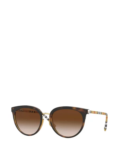 Ochelari de soare Burberry Eyewear în carouri maro