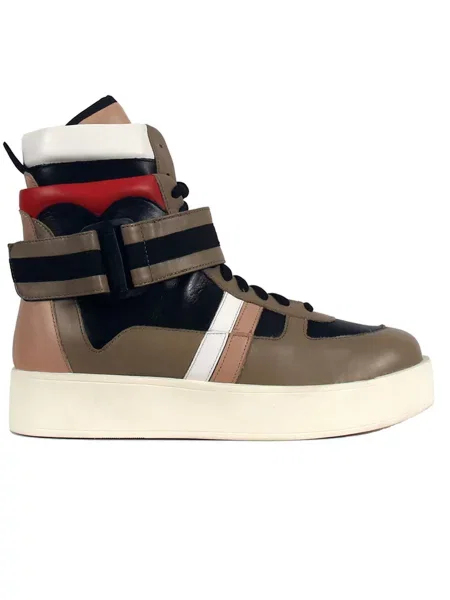 Twin Set Кросівки Шкіра коричневий