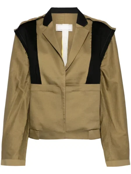 Lniana kurtka Litkovskaya brązowa