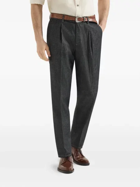 Pantaloni Brunello Cucinelli albastru