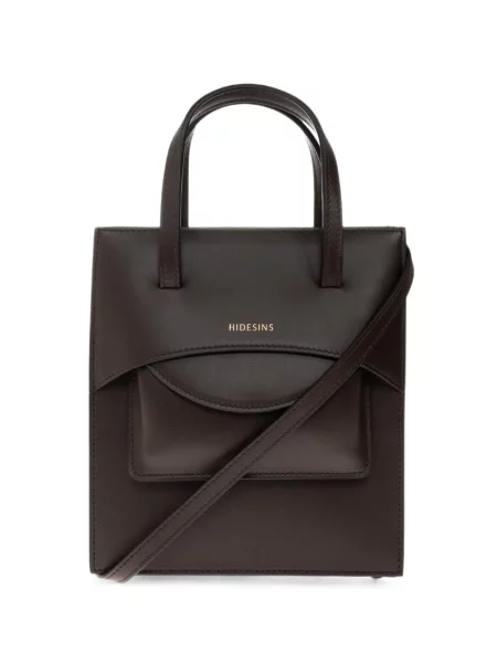 Kožená shopper kabelka Hidesins hnědá