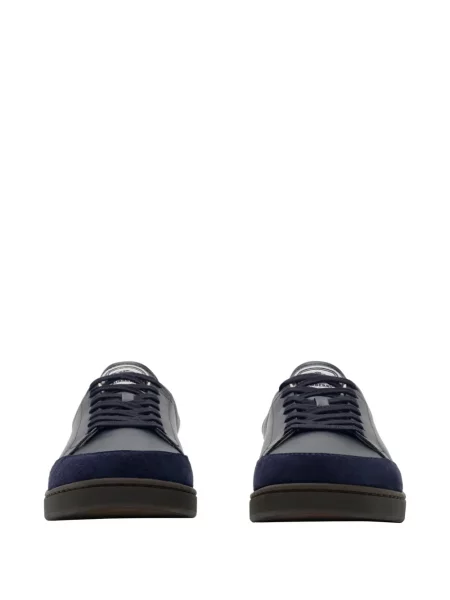 Sneakerși Burberry din piele de căprioară albastru