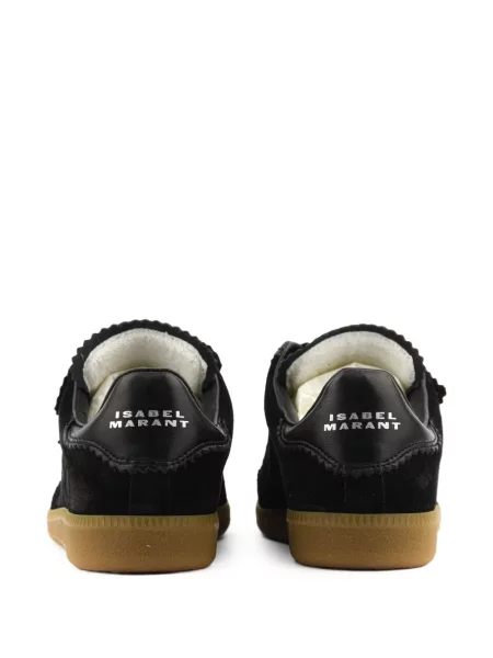 Sneakerși Isabel Marant din piele de căprioară negru