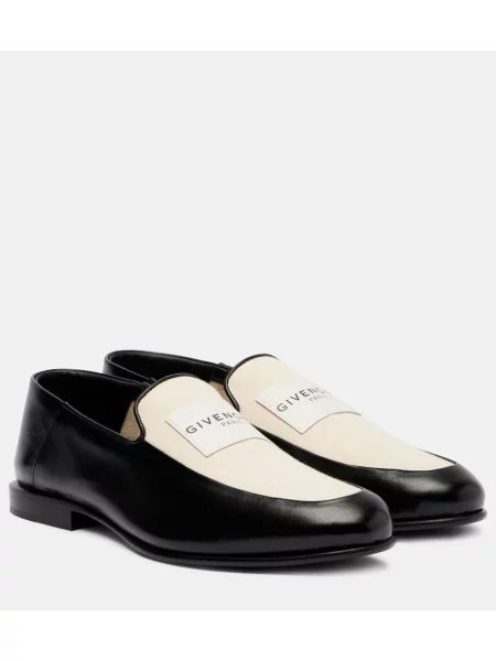 Kožené loafers Givenchy černé
