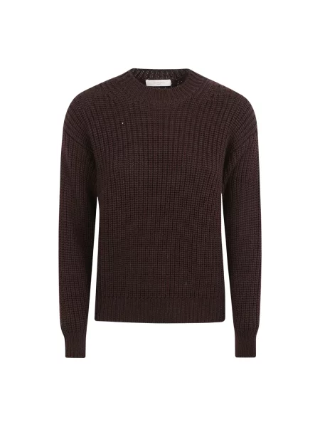 Sweter Zanone wełniany brązowy