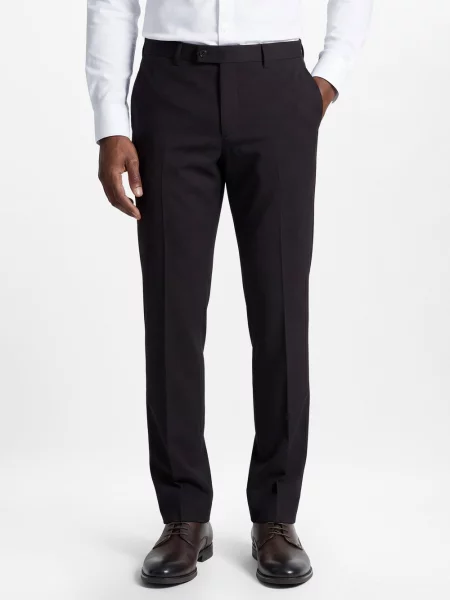 Finshley & Harding spodnie garniturowe Mężczyźni Modern Fit 24 czarny
