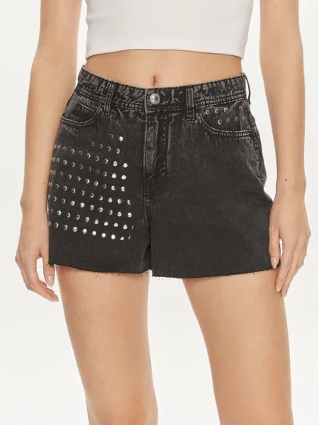 ONLY Pantaloni scurți de blugi Manja Boyfriend Fit negru