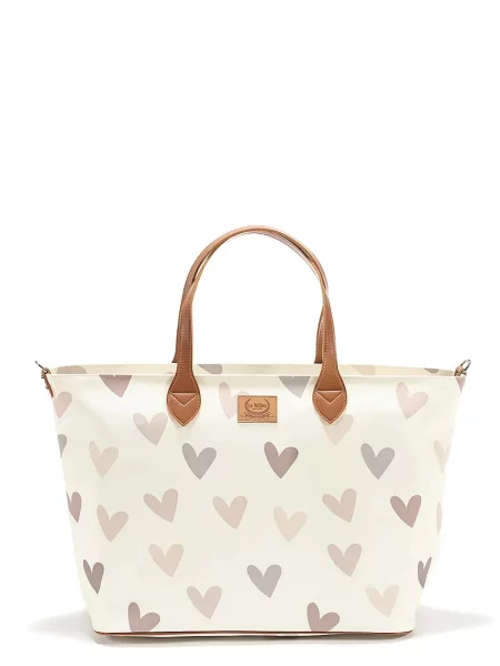 La Millou torba HEARTBEAT BEIGE beżowa